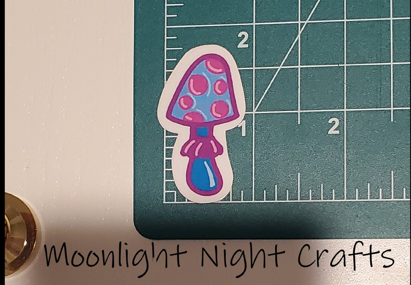 Frilly Mystical Mushroom Sticker