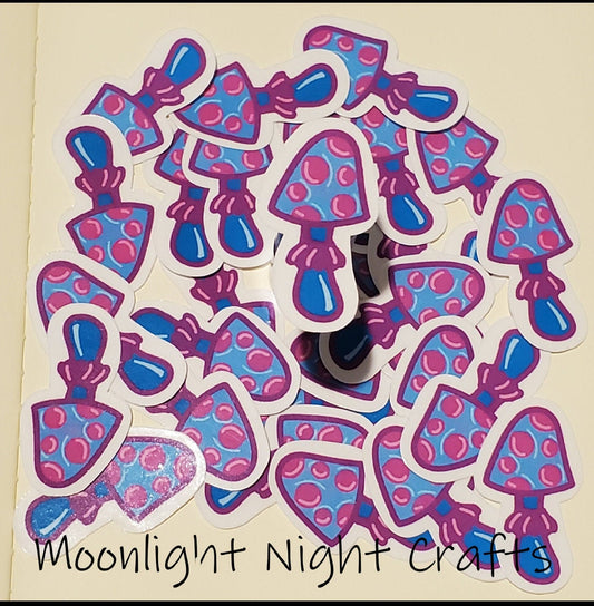Frilly Mystical Mushroom Sticker