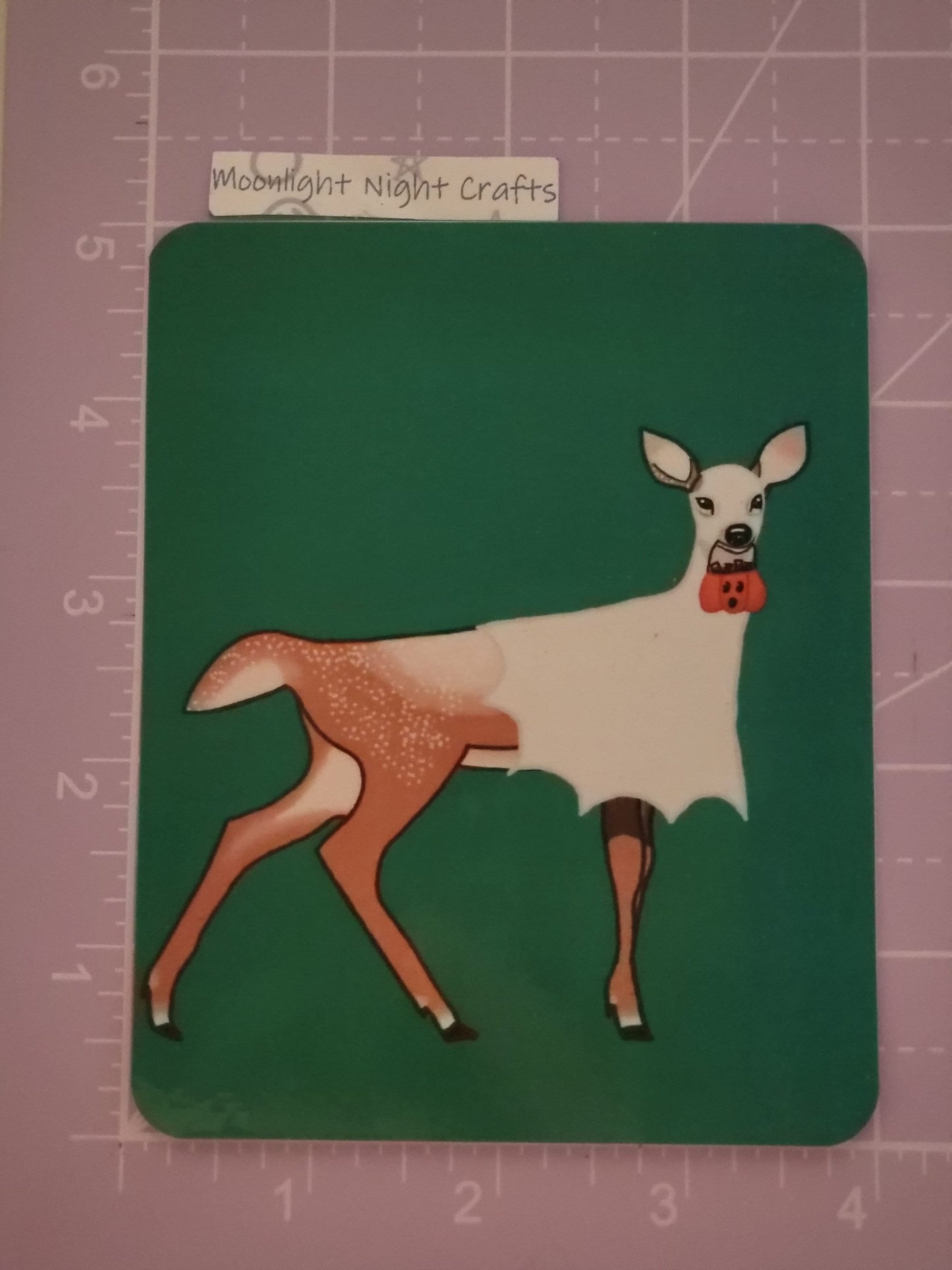Ghost deer digital art print, Halloween 2022 Collection