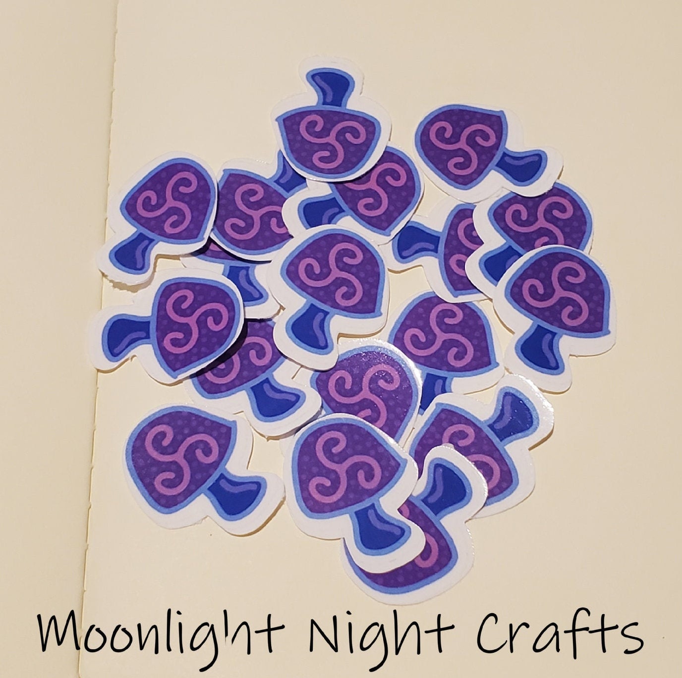 Spiral Mushroom Sticker, Celtic Sticker