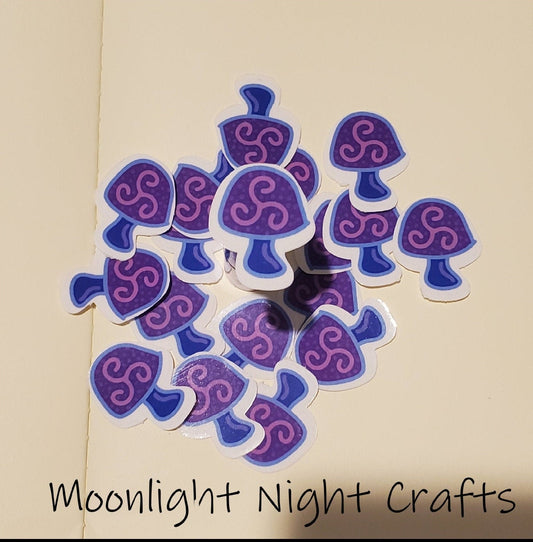 Spiral Mushroom Sticker, Celtic Sticker