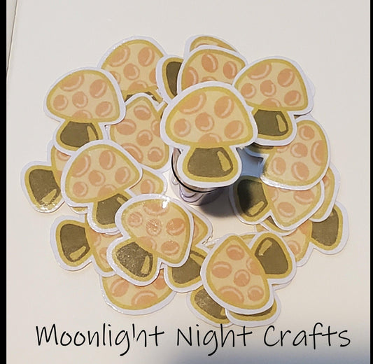 Honey Mushroom Sticker, Yellow Mushroom, Cottagecore, Foragecore
