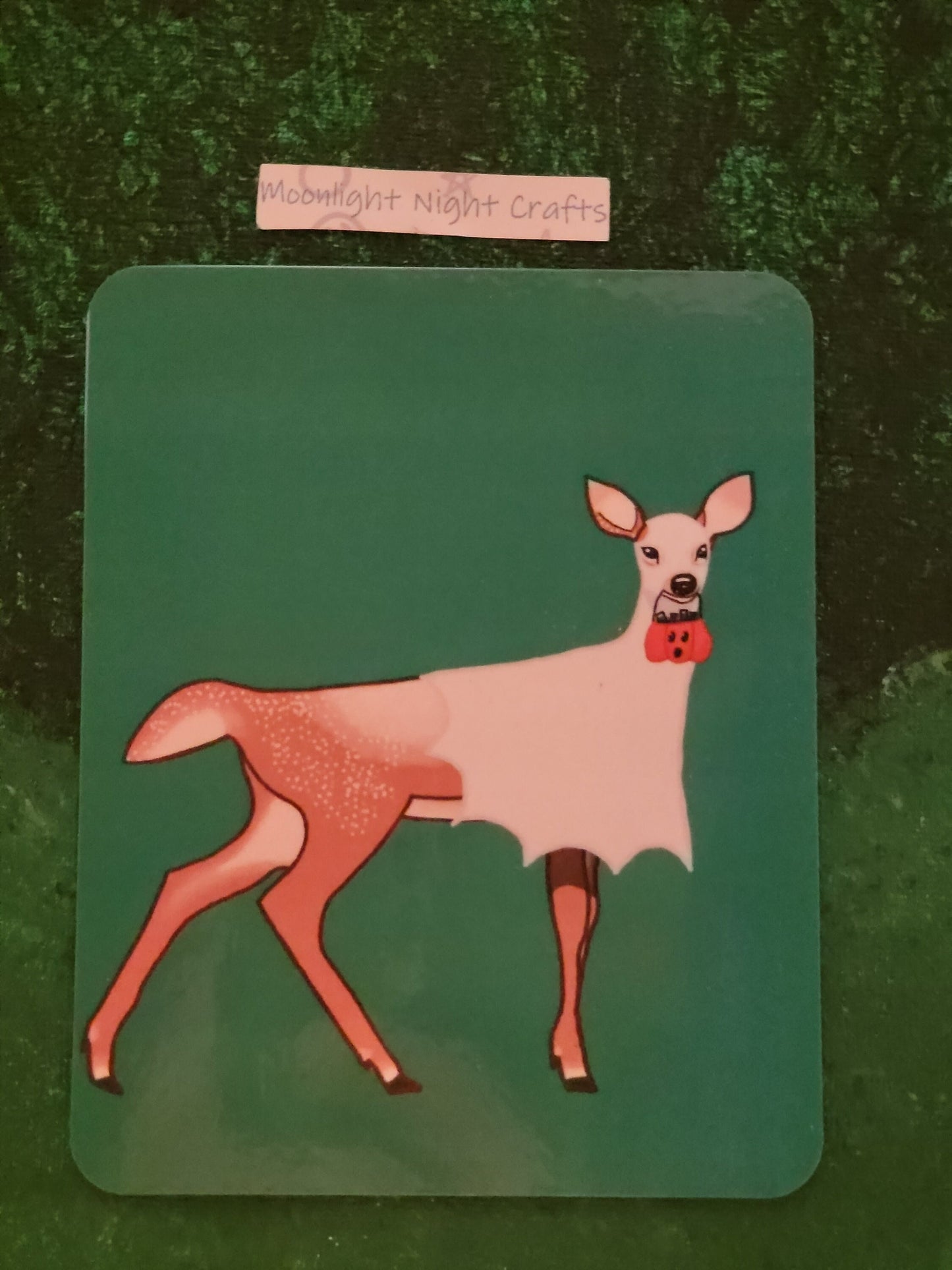 Ghost deer digital art print, Halloween 2022 Collection