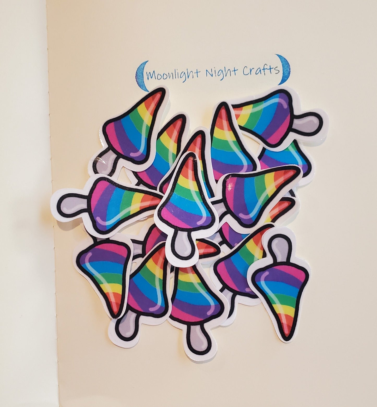 Rainbow Mushroom Sticker, Pride Mushroom, LGBTQIA+ Mushroom