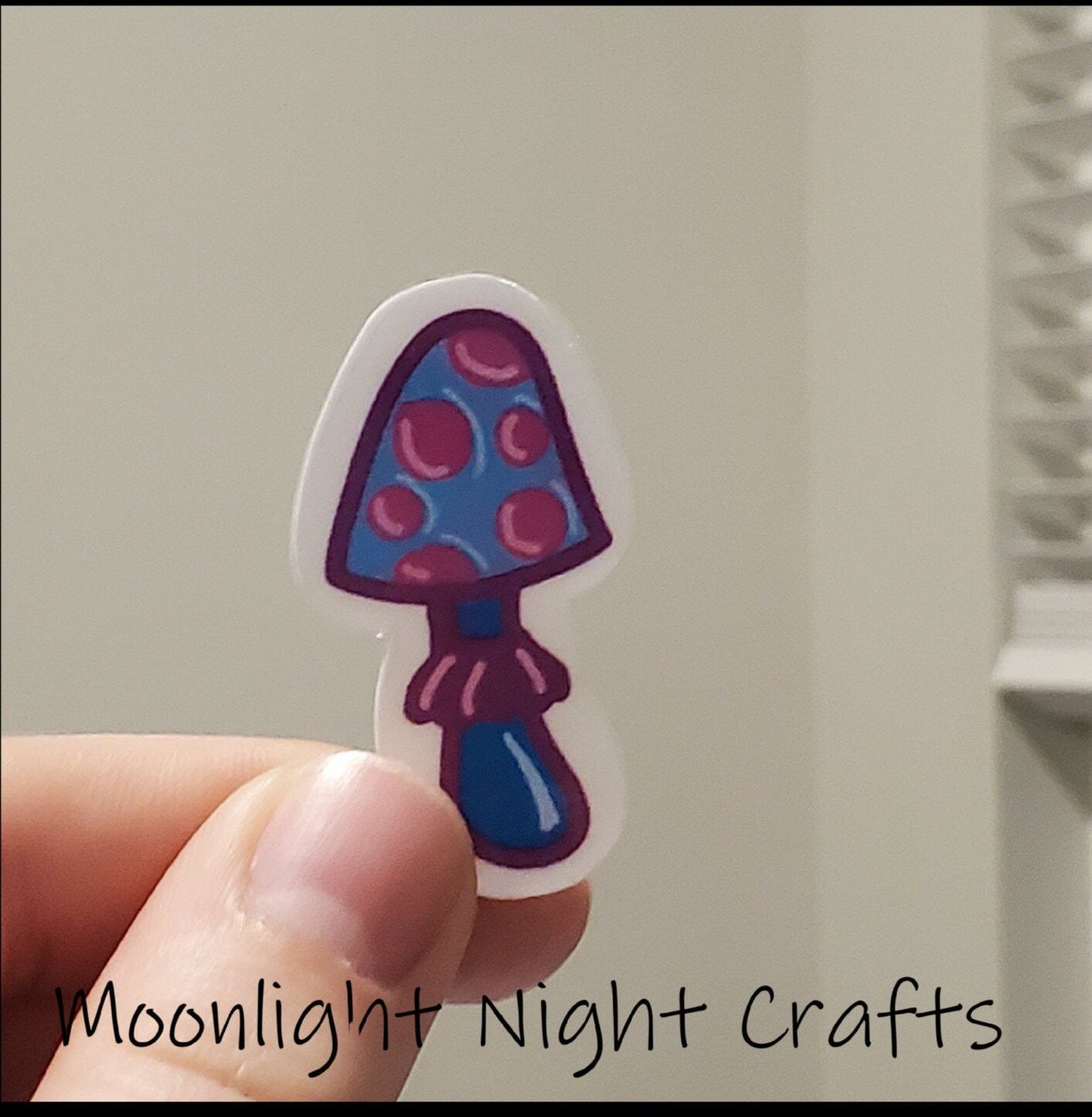 Frilly Mystical Mushroom Sticker