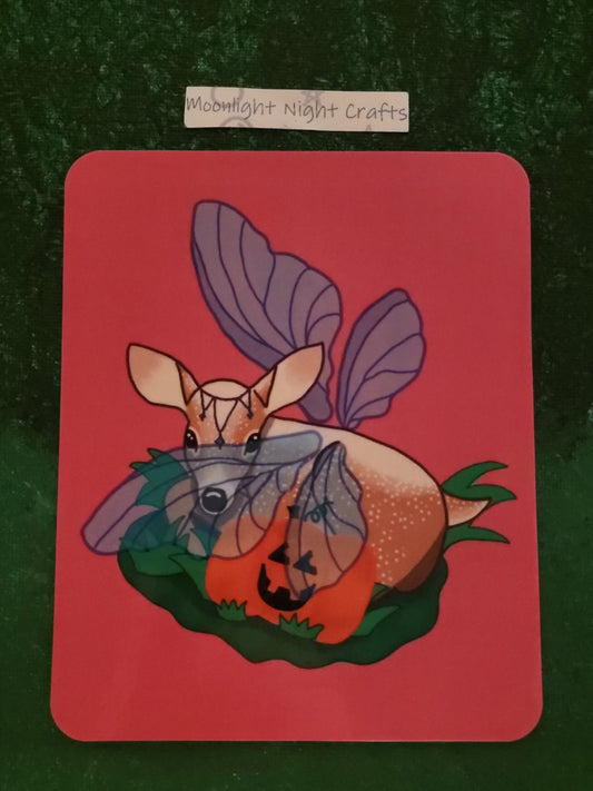 Fairy deer digital art print, Halloween 2022 collection