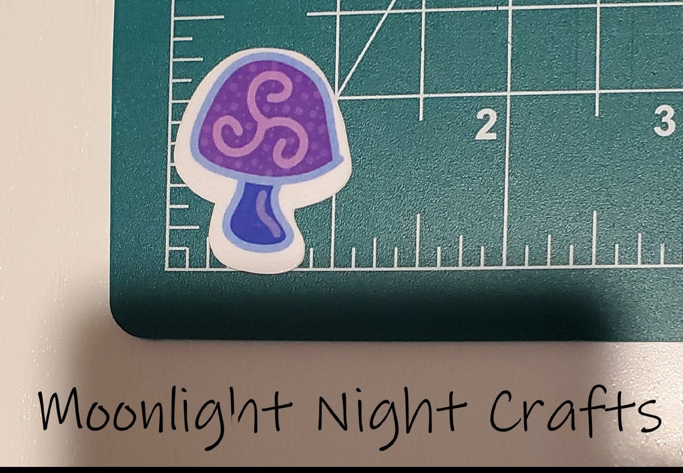 Spiral Mushroom Sticker, Celtic Sticker